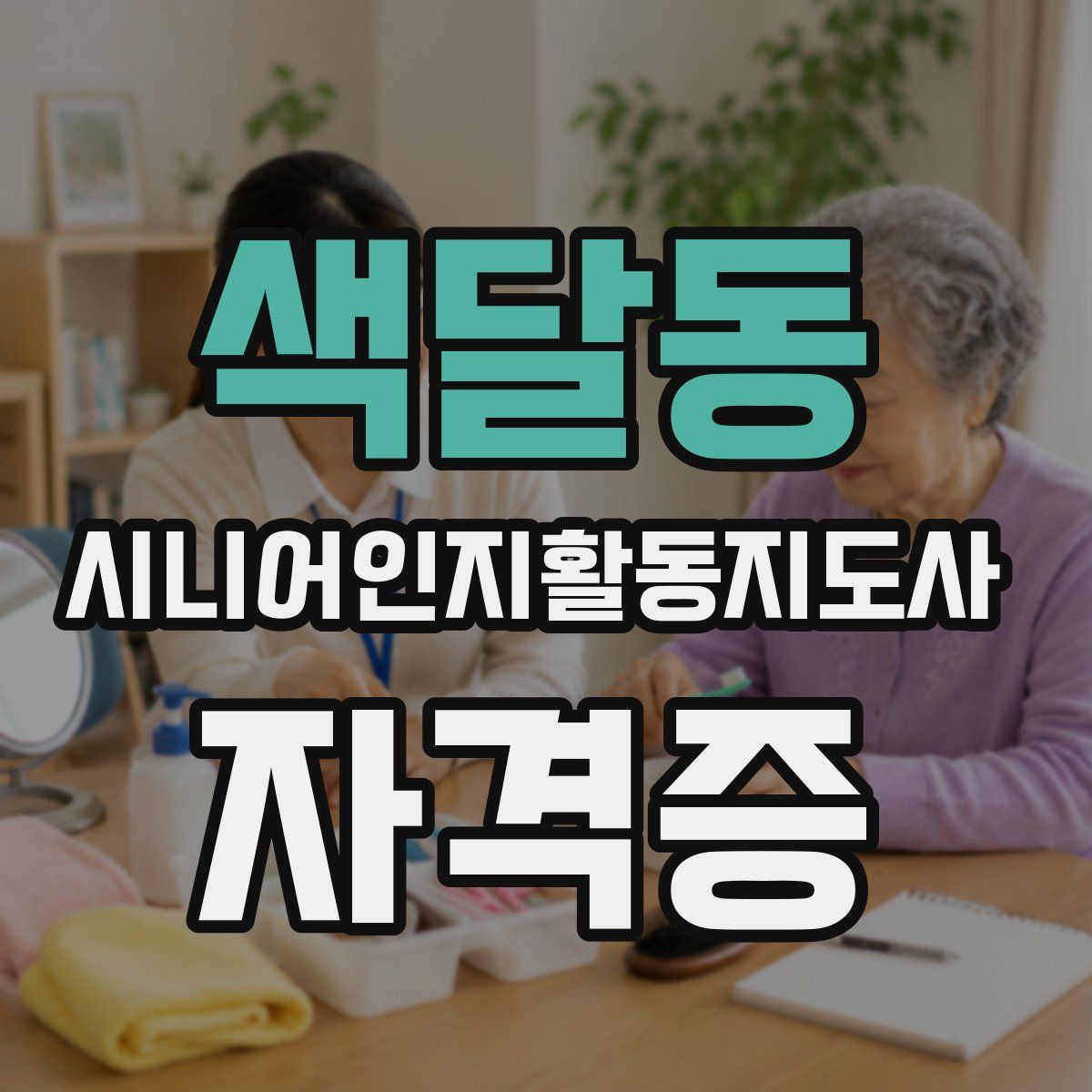 색달동 시니어인지활동지도사 자격증