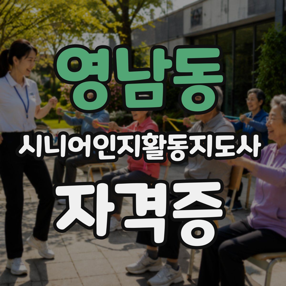 영남동 시니어인지활동지도사 자격증