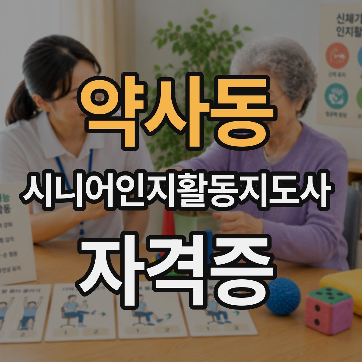 약사동 시니어인지활동지도사 자격증