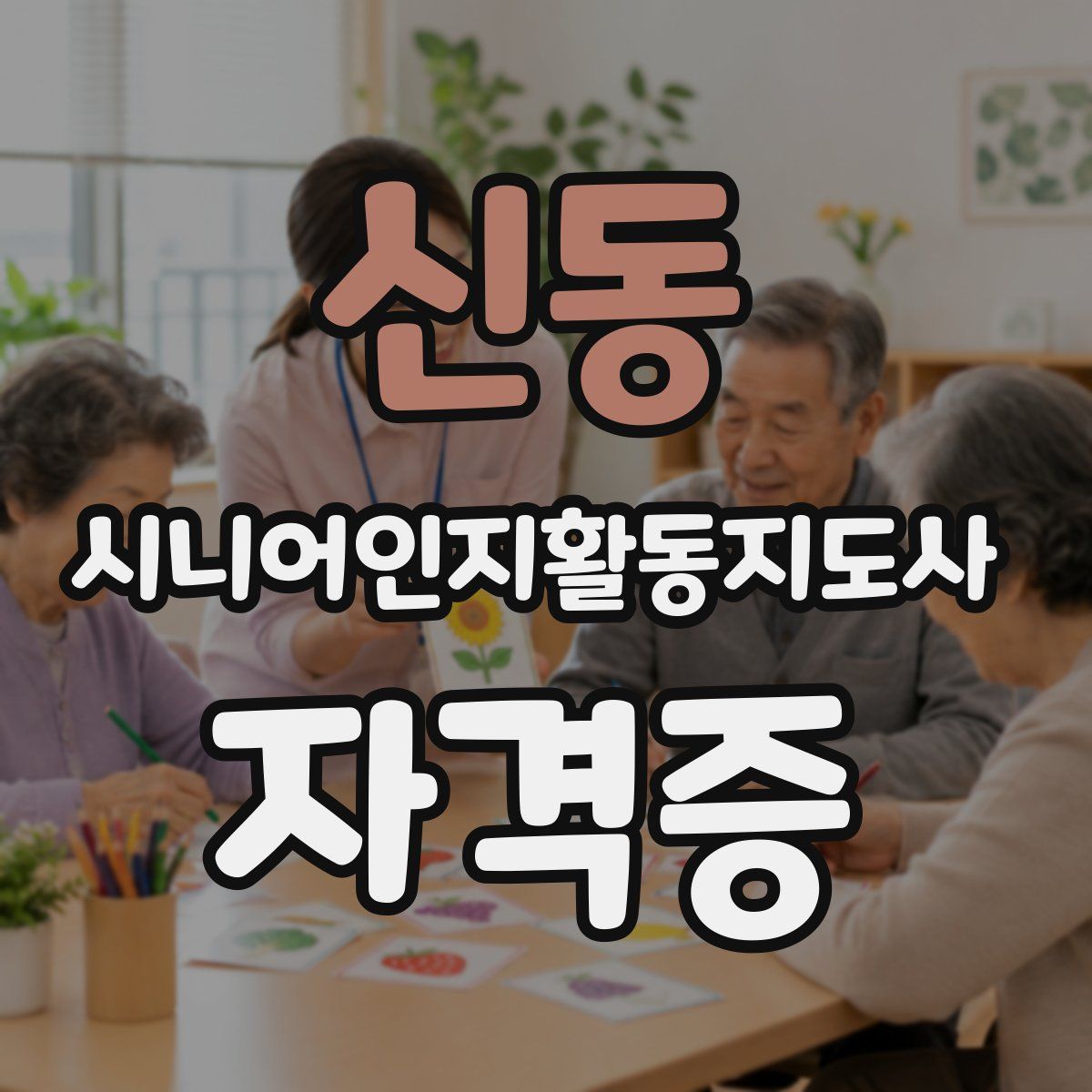 신동 시니어인지활동지도사 자격증
