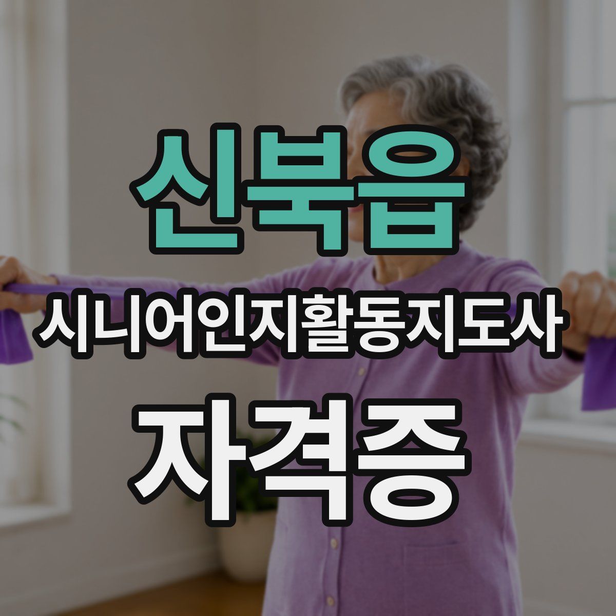 신북읍 시니어인지활동지도사 자격증