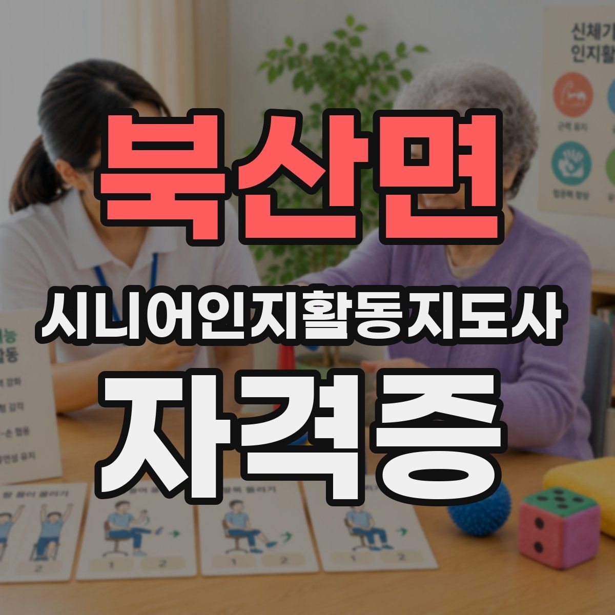 북산면 시니어인지활동지도사 자격증