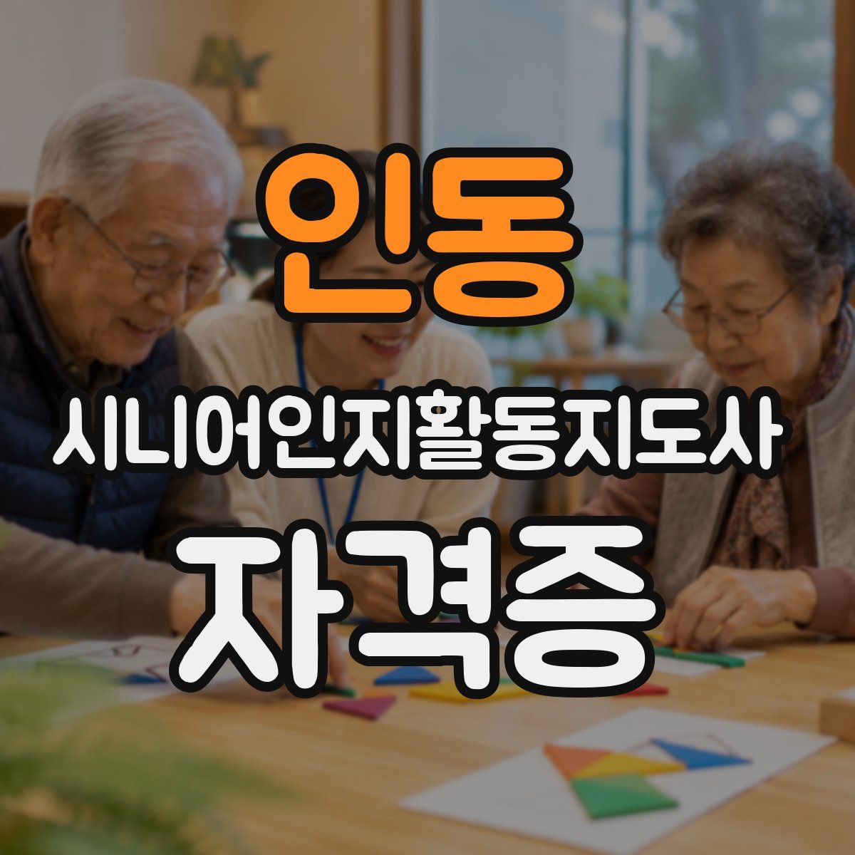 인동 시니어인지활동지도사 자격증