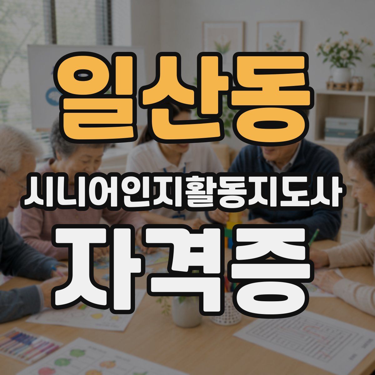 일산동 시니어인지활동지도사 자격증
