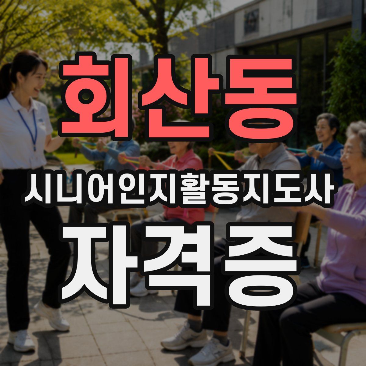 회산동 시니어인지활동지도사 자격증
