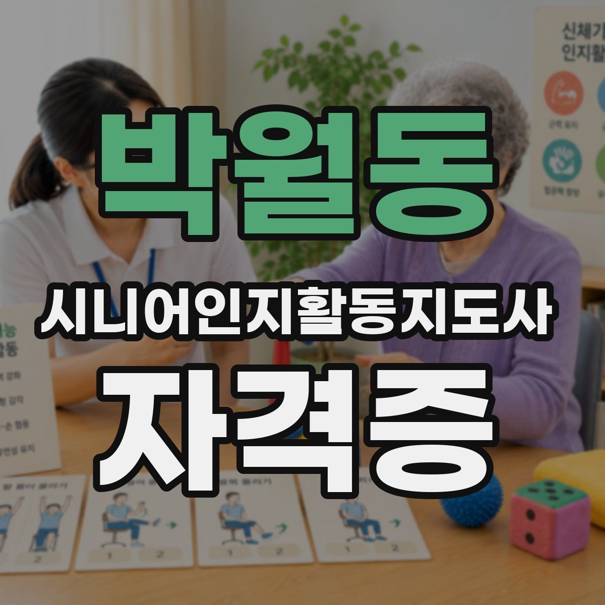 박월동 시니어인지활동지도사 자격증