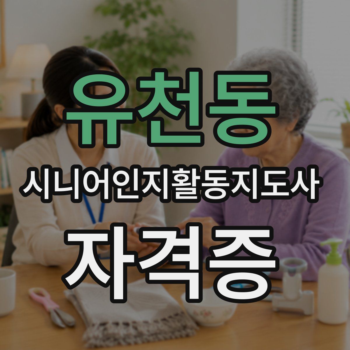 유천동 시니어인지활동지도사 자격증