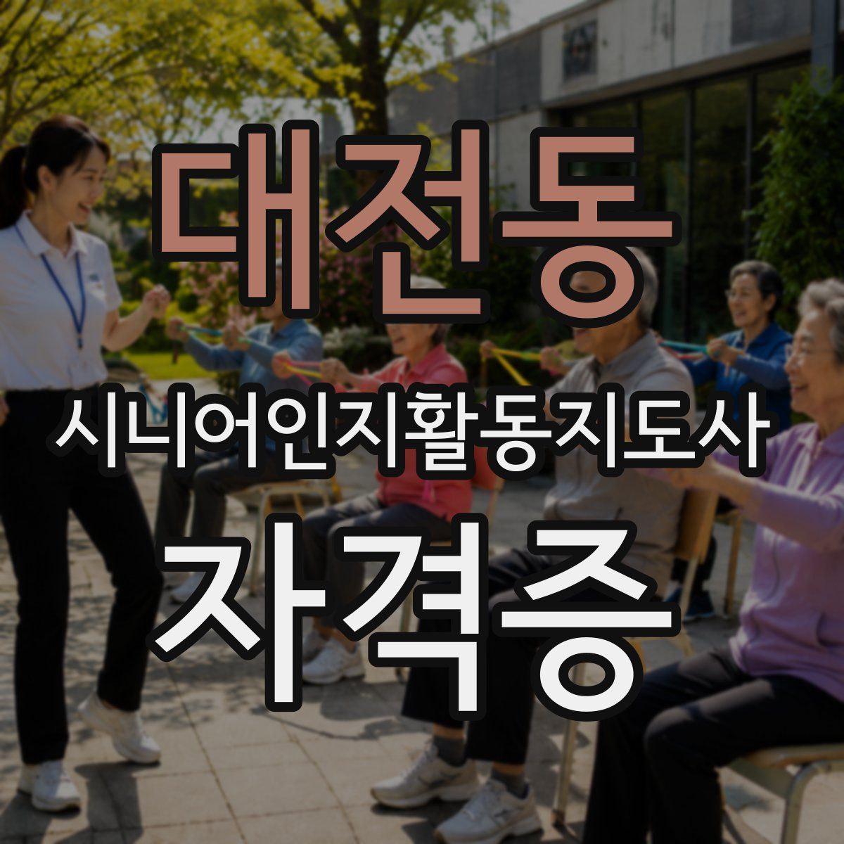 대전동 시니어인지활동지도사 자격증