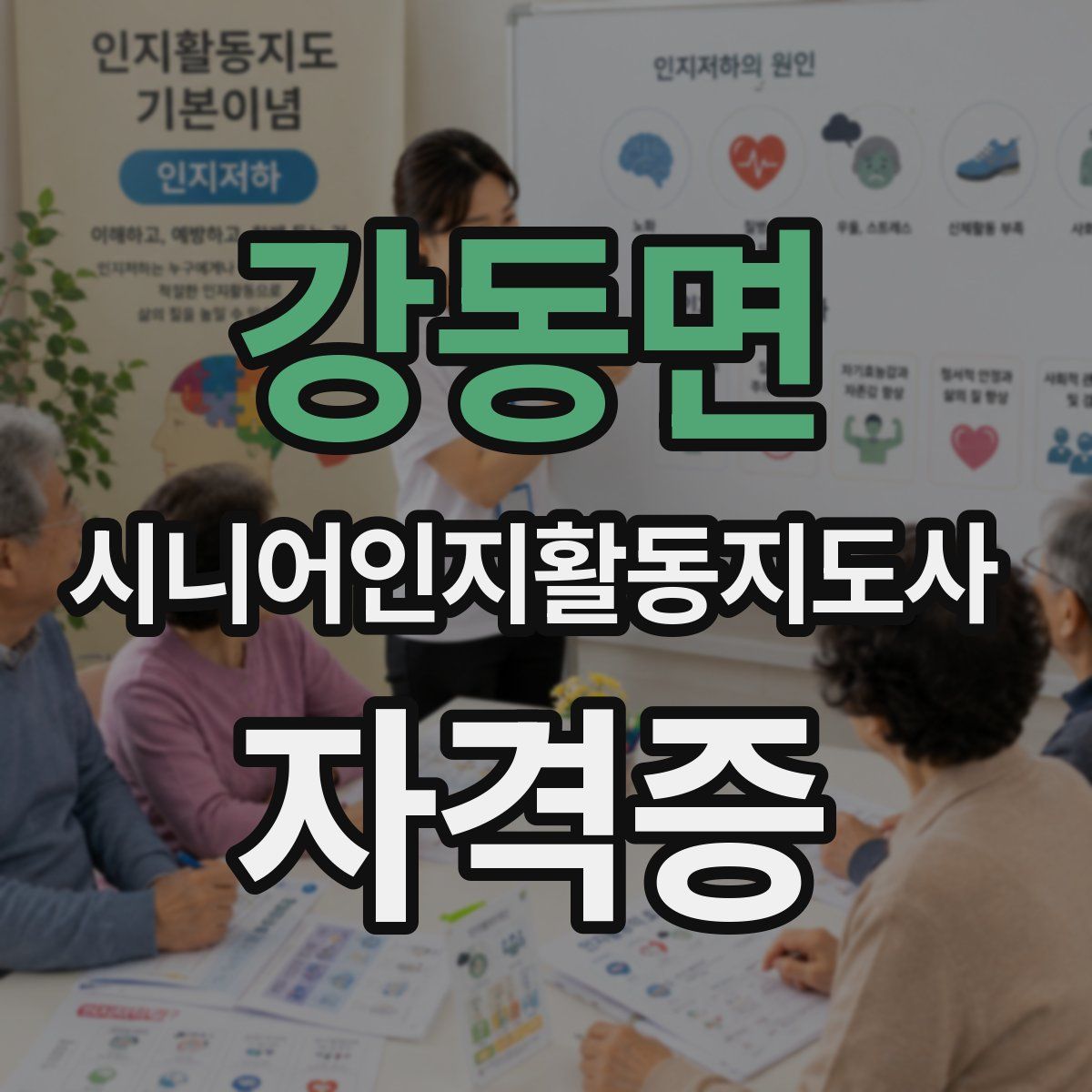 강동면 시니어인지활동지도사 자격증