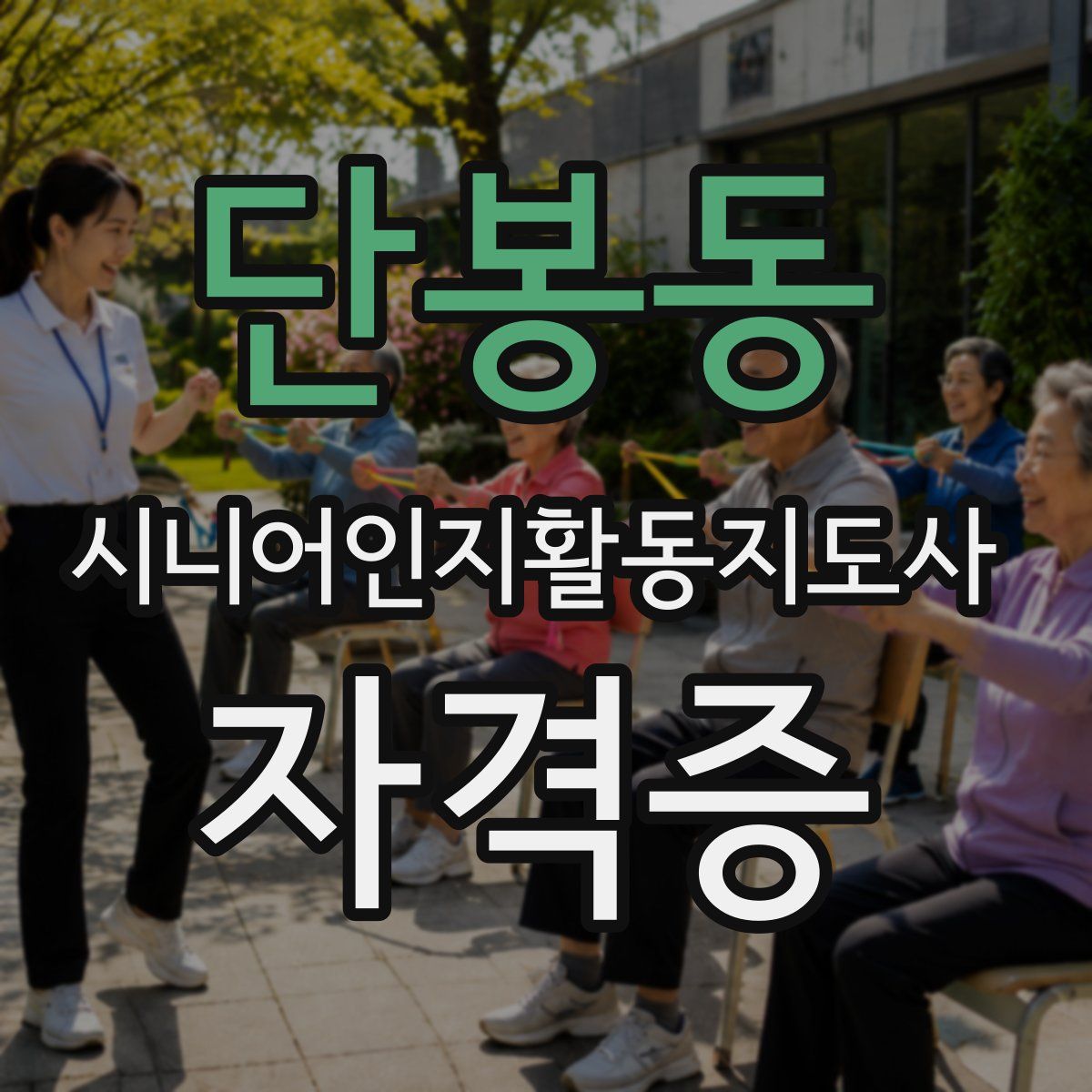 단봉동 시니어인지활동지도사 자격증