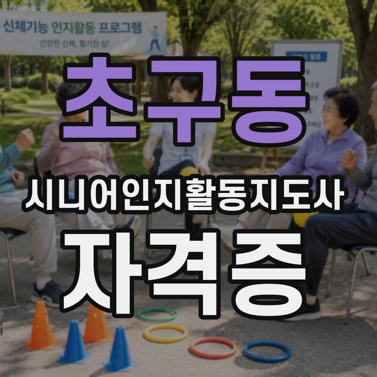 초구동 시니어인지활동지도사 자격증