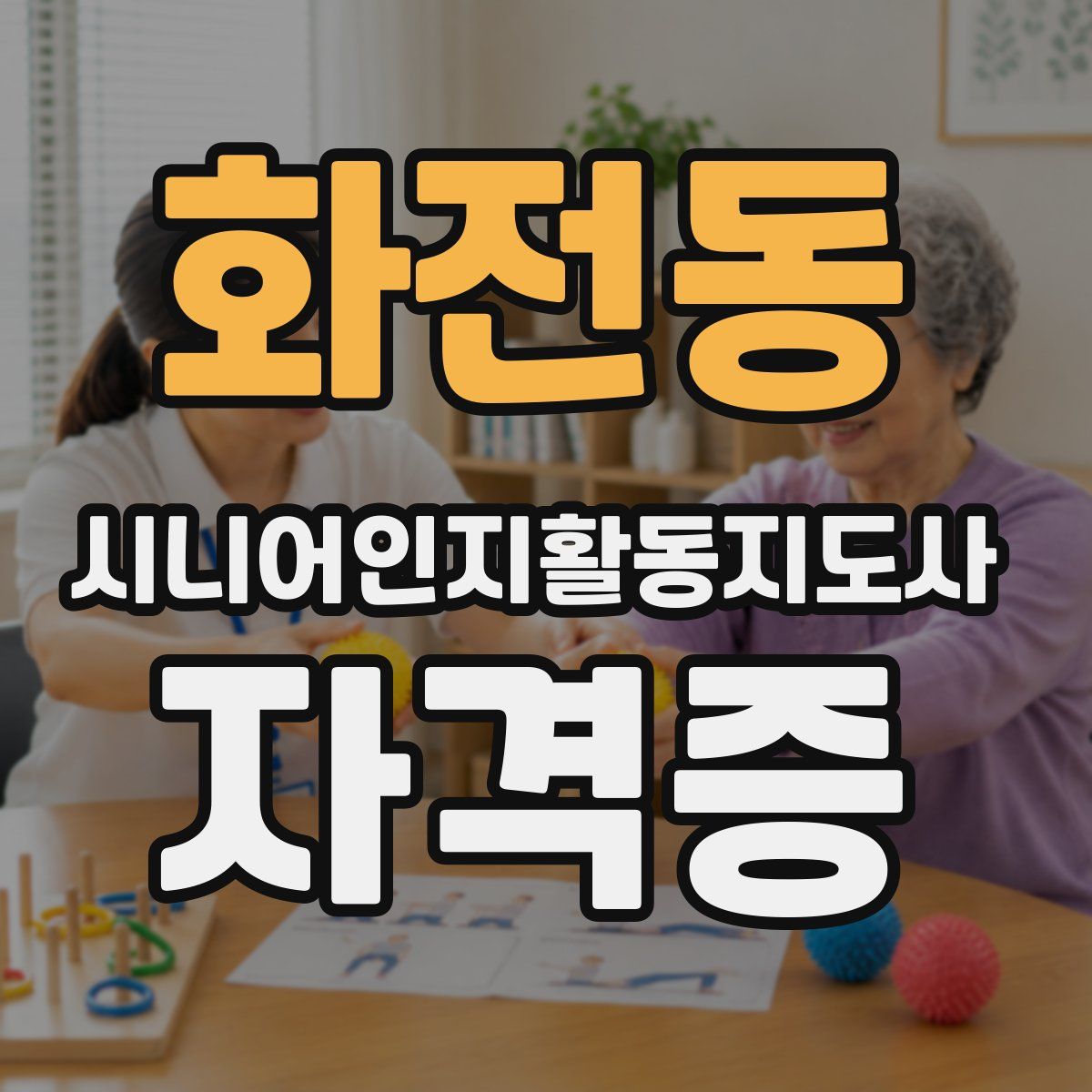 화전동 시니어인지활동지도사 자격증