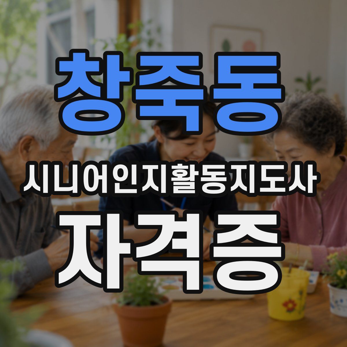 창죽동 시니어인지활동지도사 자격증