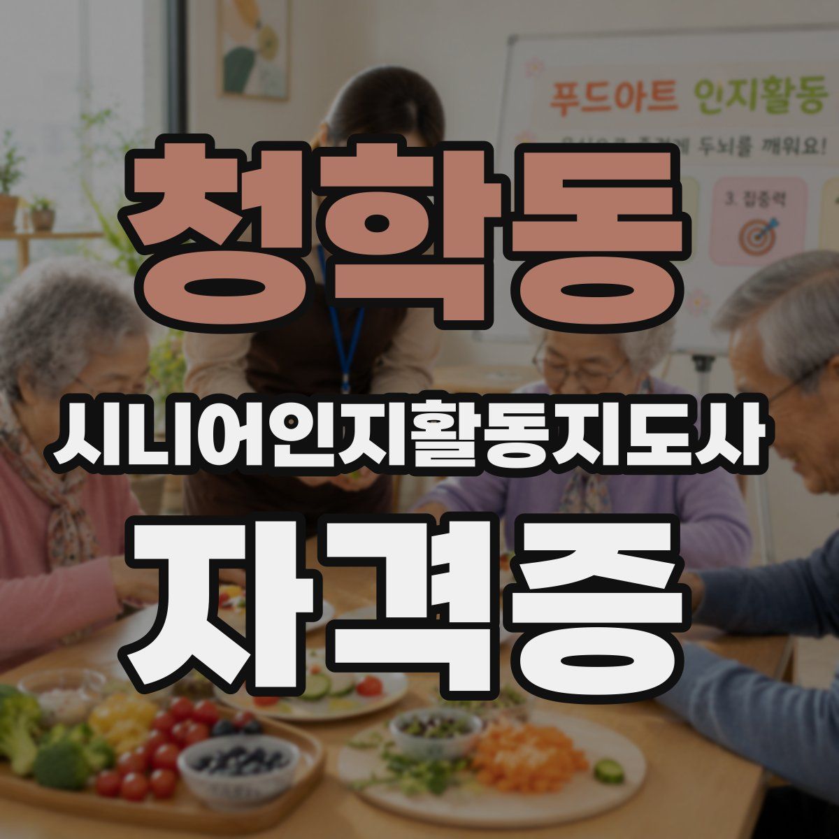청학동 시니어인지활동지도사 자격증