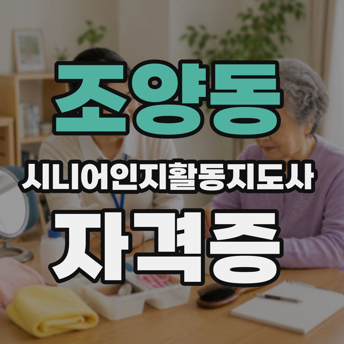 조양동 시니어인지활동지도사 자격증