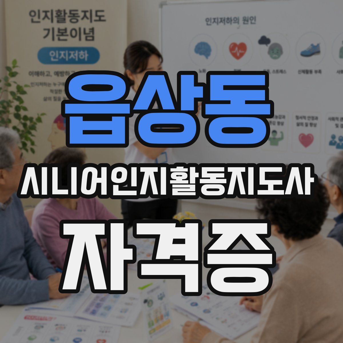 읍상동 시니어인지활동지도사 자격증