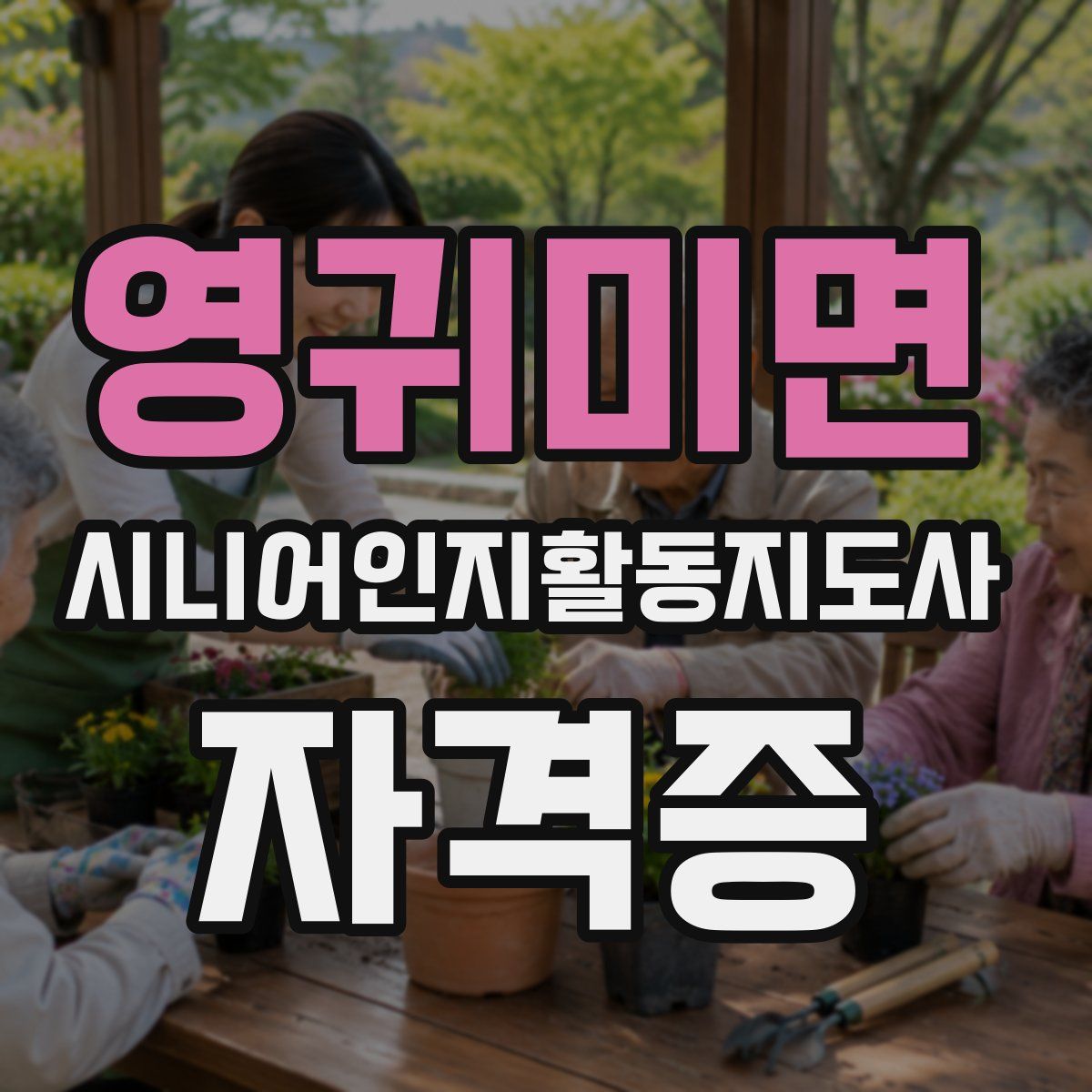 영귀미면 시니어인지활동지도사 자격증