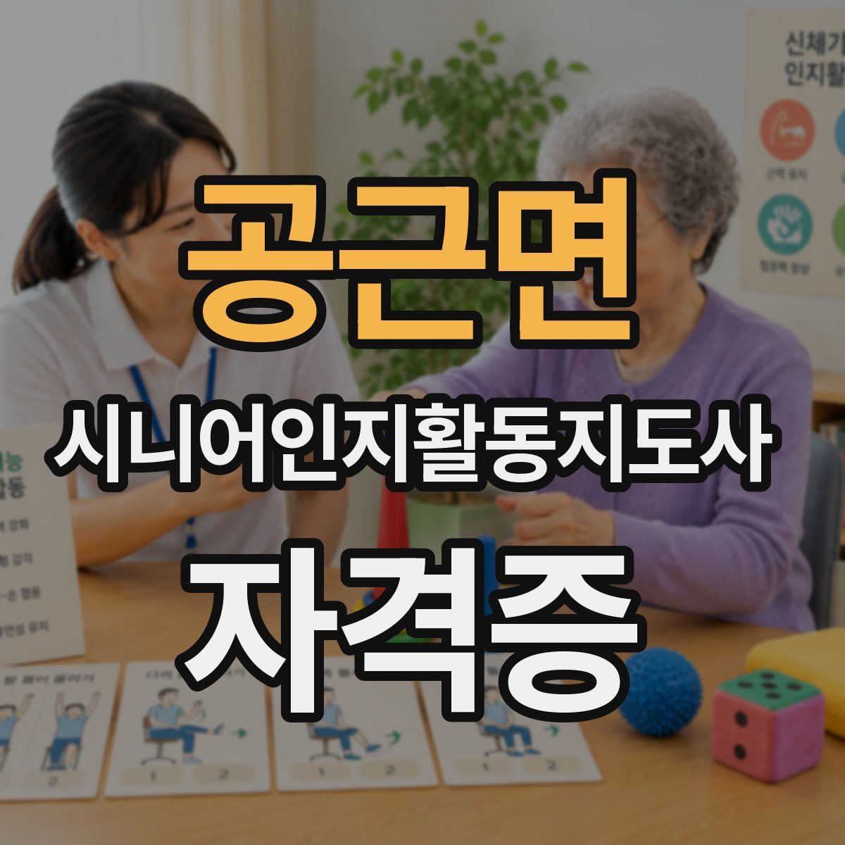 공근면 시니어인지활동지도사 자격증