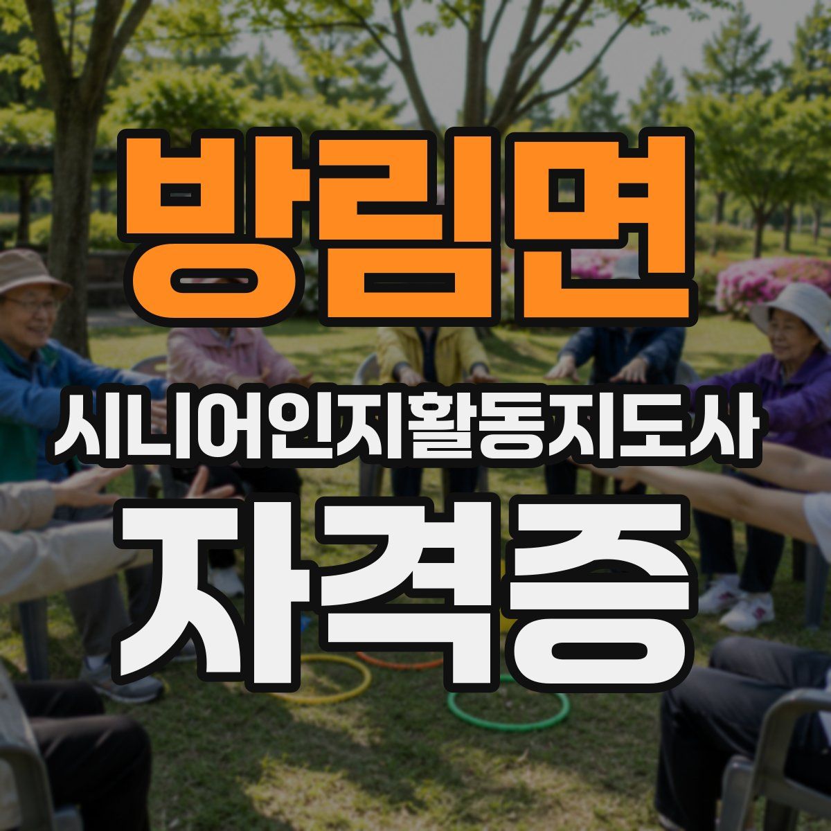 방림면 시니어인지활동지도사 자격증