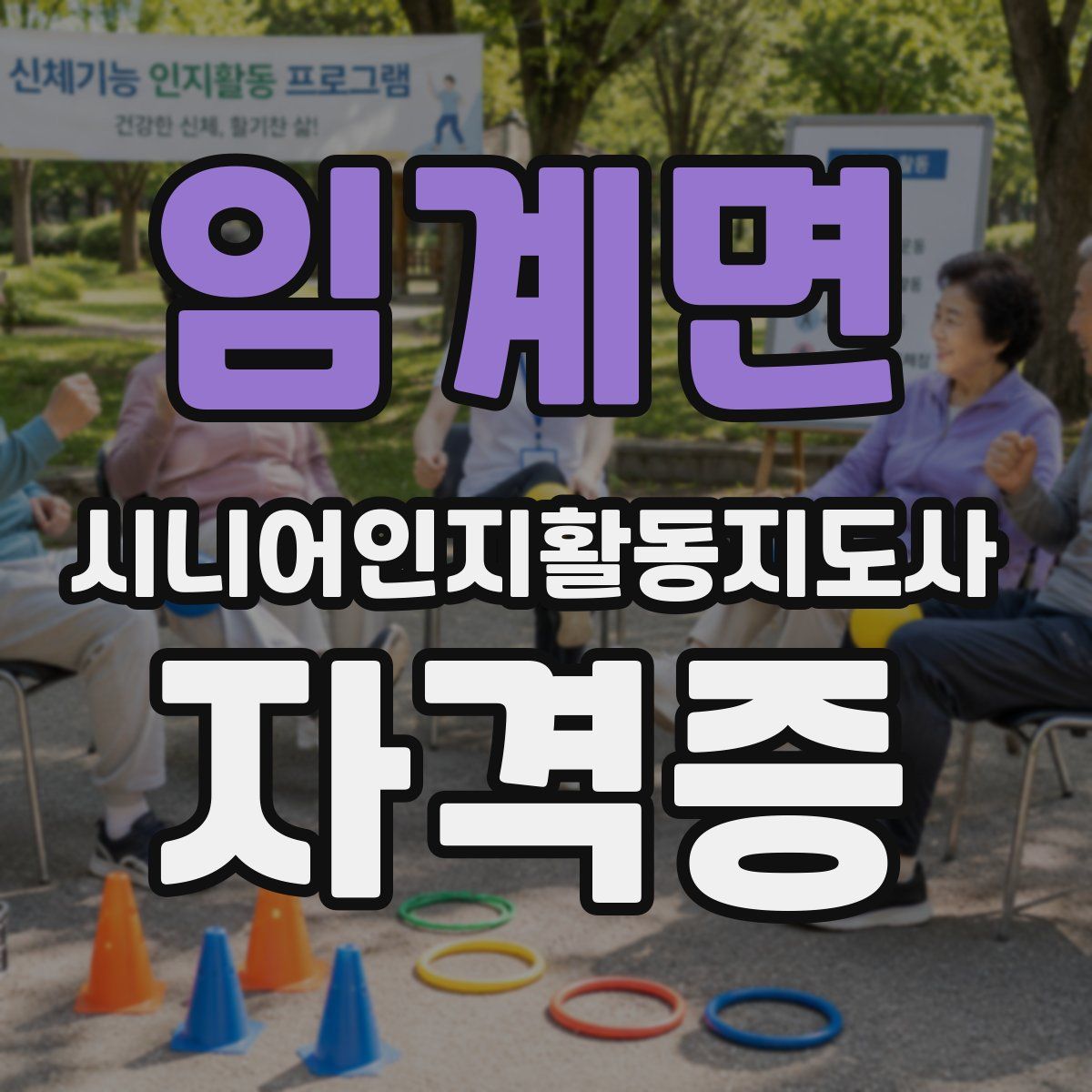 임계면 시니어인지활동지도사 자격증