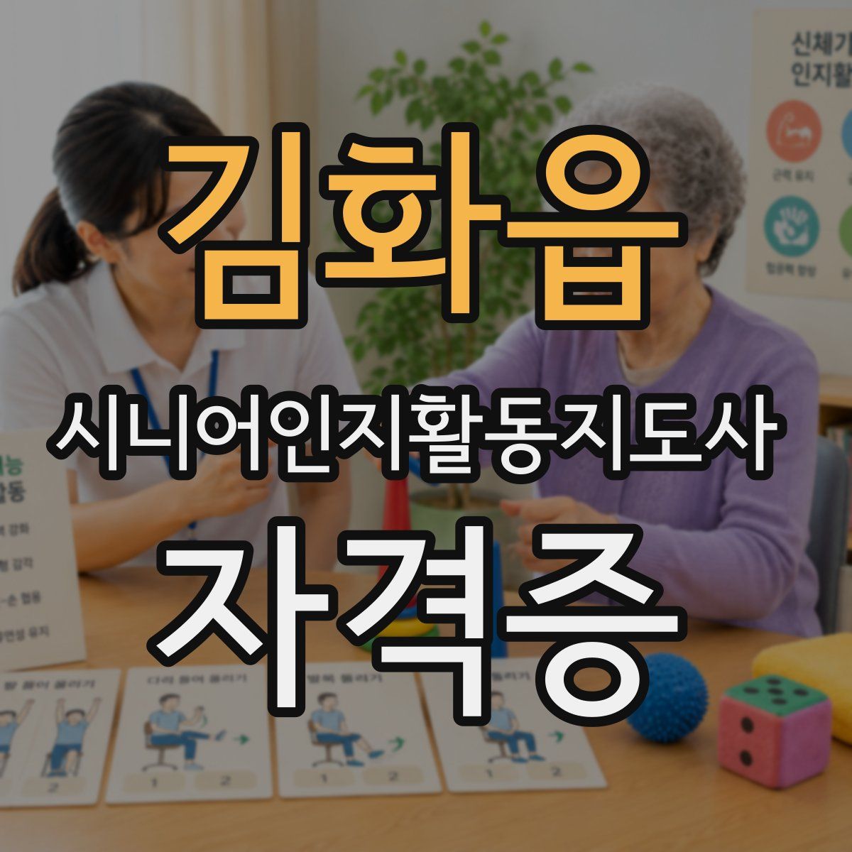 김화읍 시니어인지활동지도사 자격증
