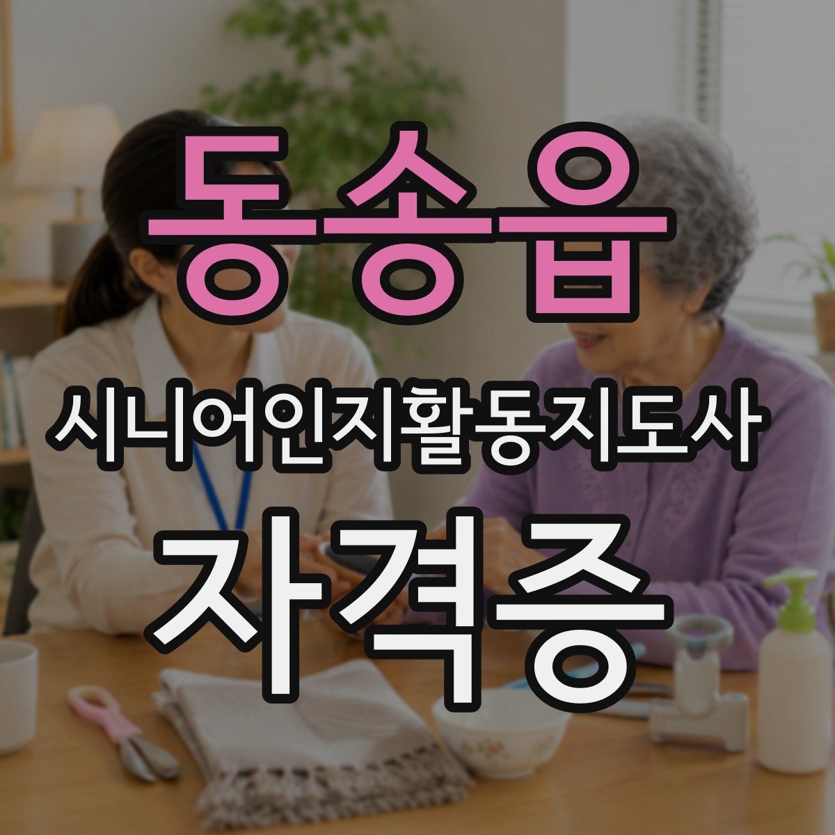 동송읍 시니어인지활동지도사 자격증