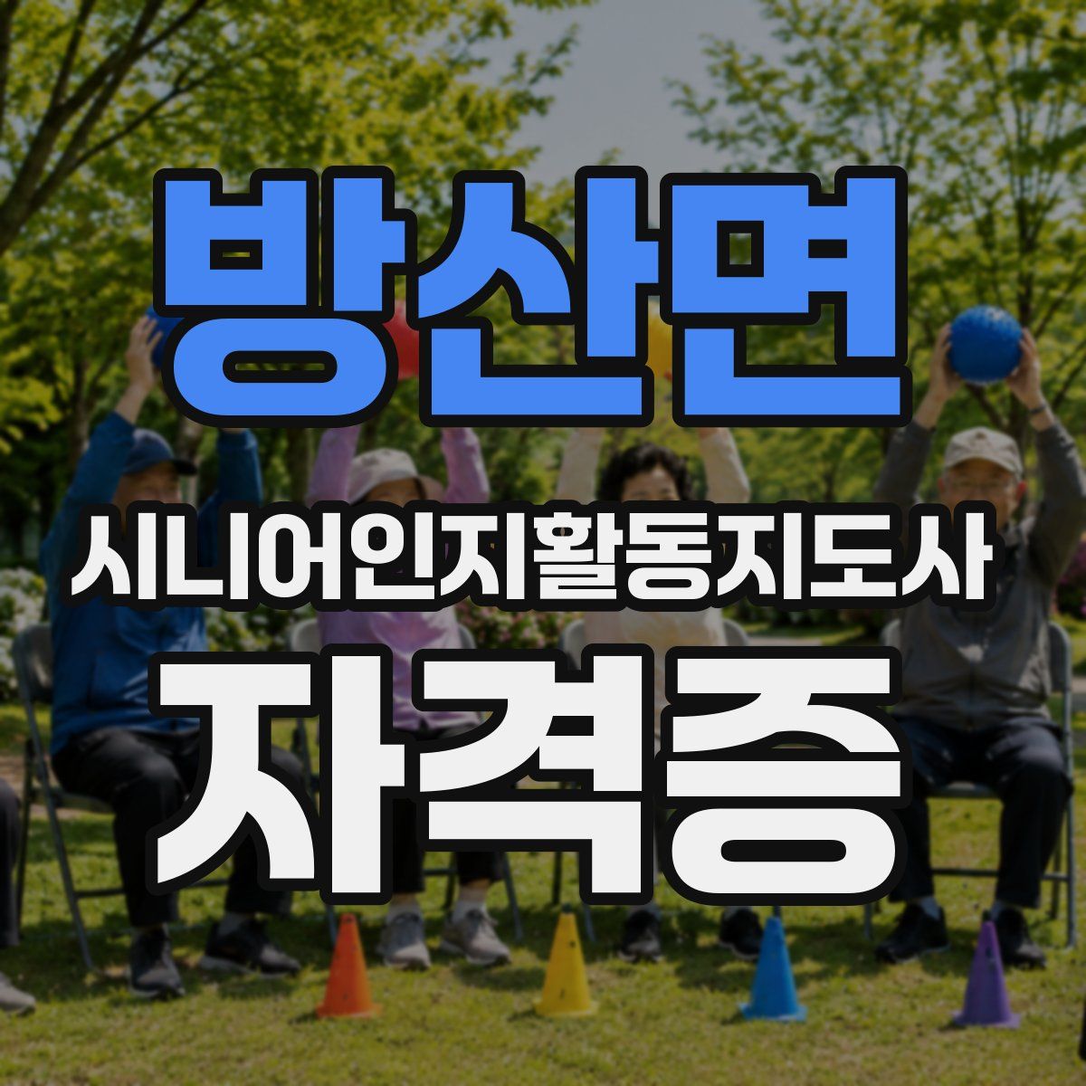 방산면 시니어인지활동지도사 자격증