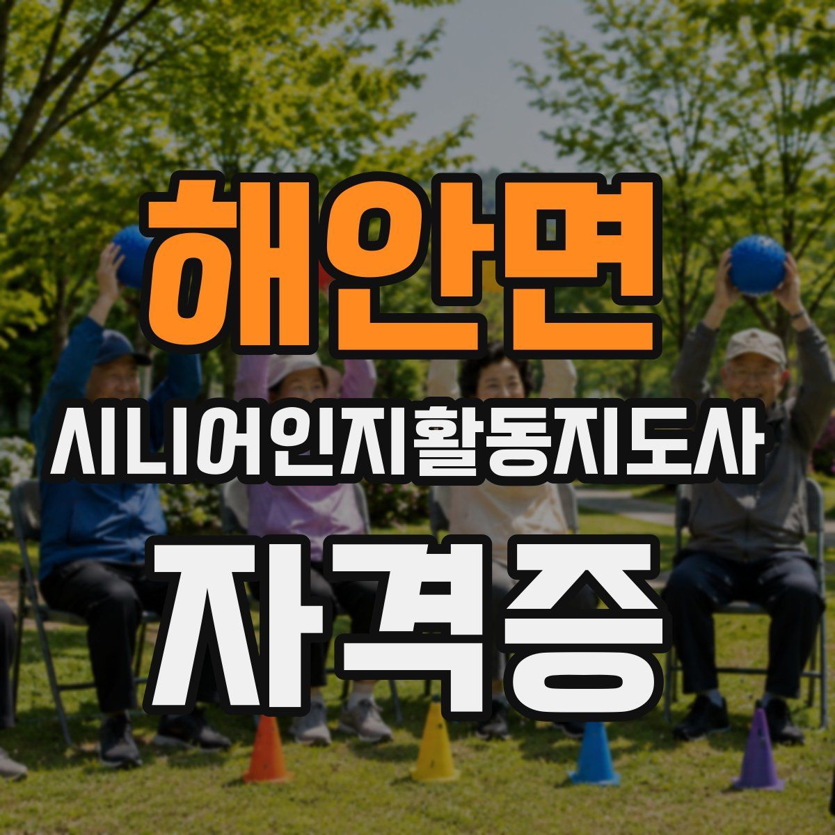 해안면 시니어인지활동지도사 자격증