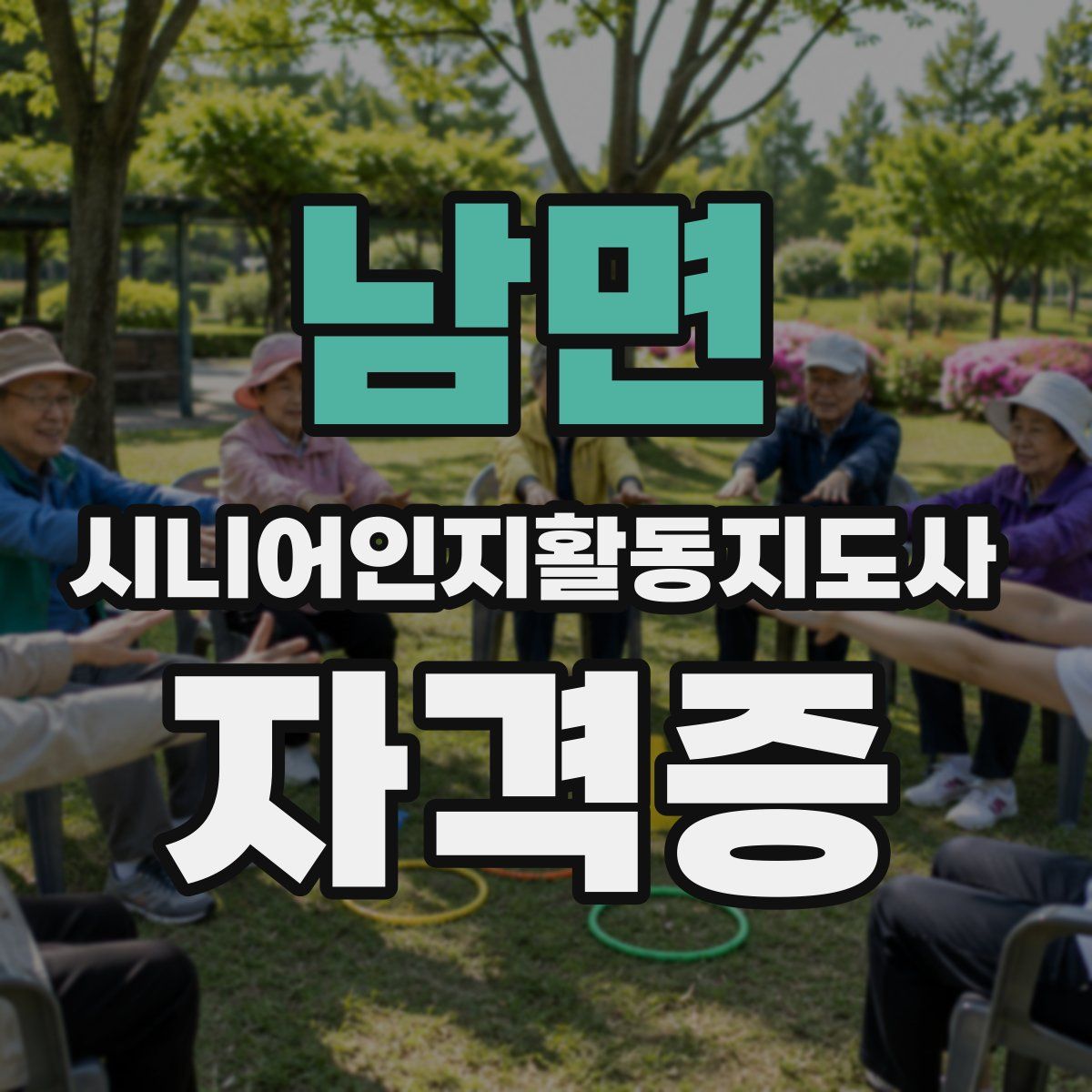 남면 시니어인지활동지도사 자격증