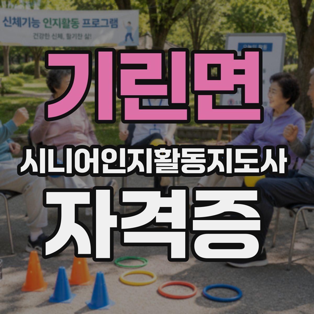 기린면 시니어인지활동지도사 자격증