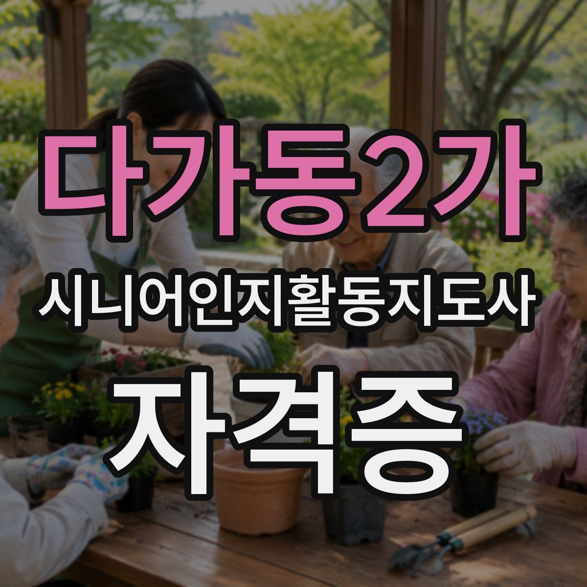 다가동2가 시니어인지활동지도사 자격증