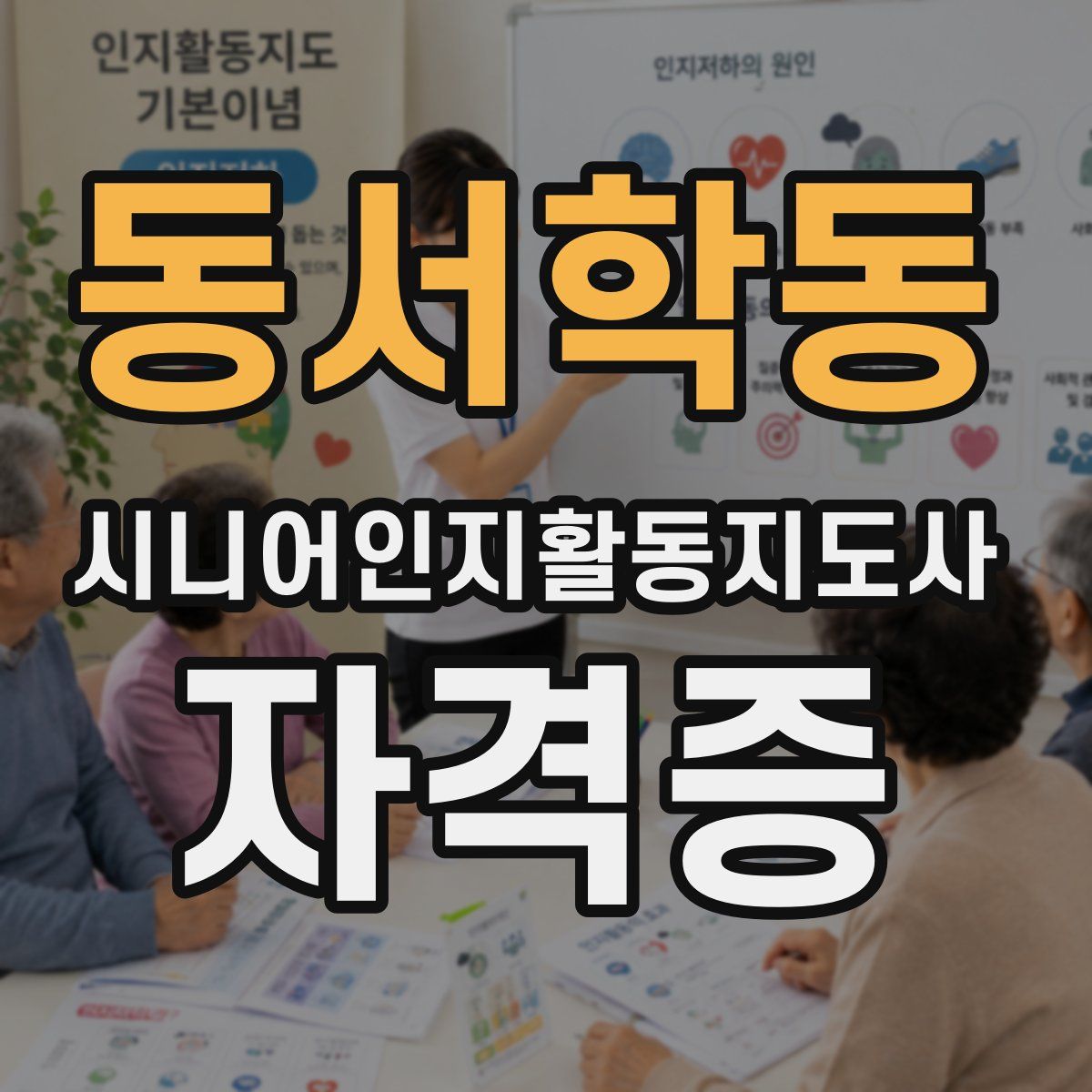 동서학동 시니어인지활동지도사 자격증