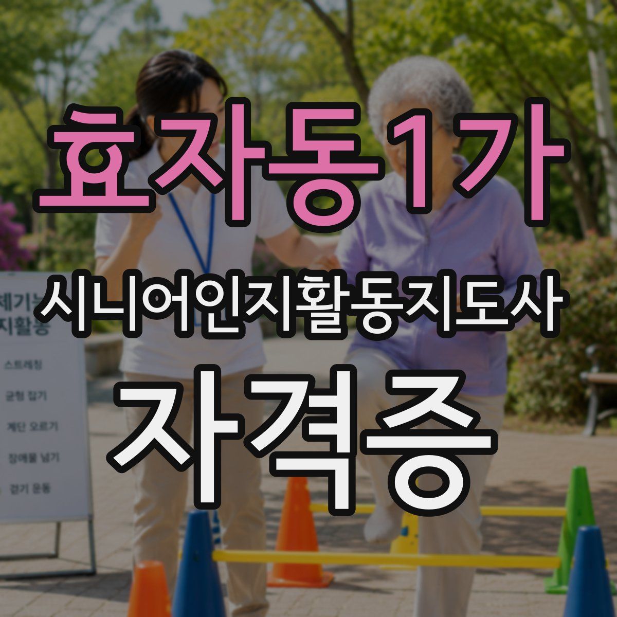 효자동1가 시니어인지활동지도사 자격증
