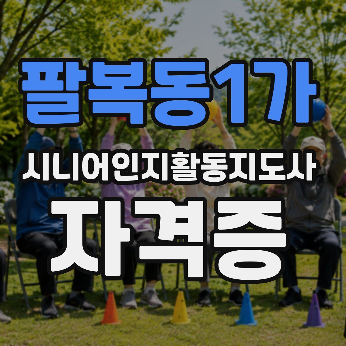 팔복동1가 시니어인지활동지도사 자격증
