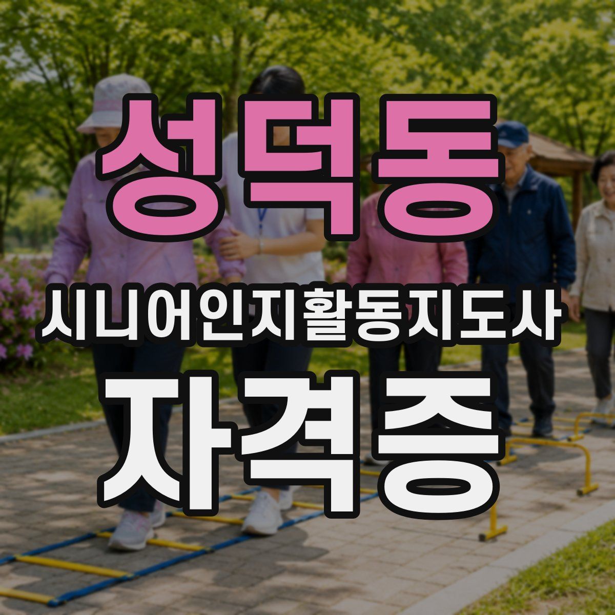 성덕동 시니어인지활동지도사 자격증