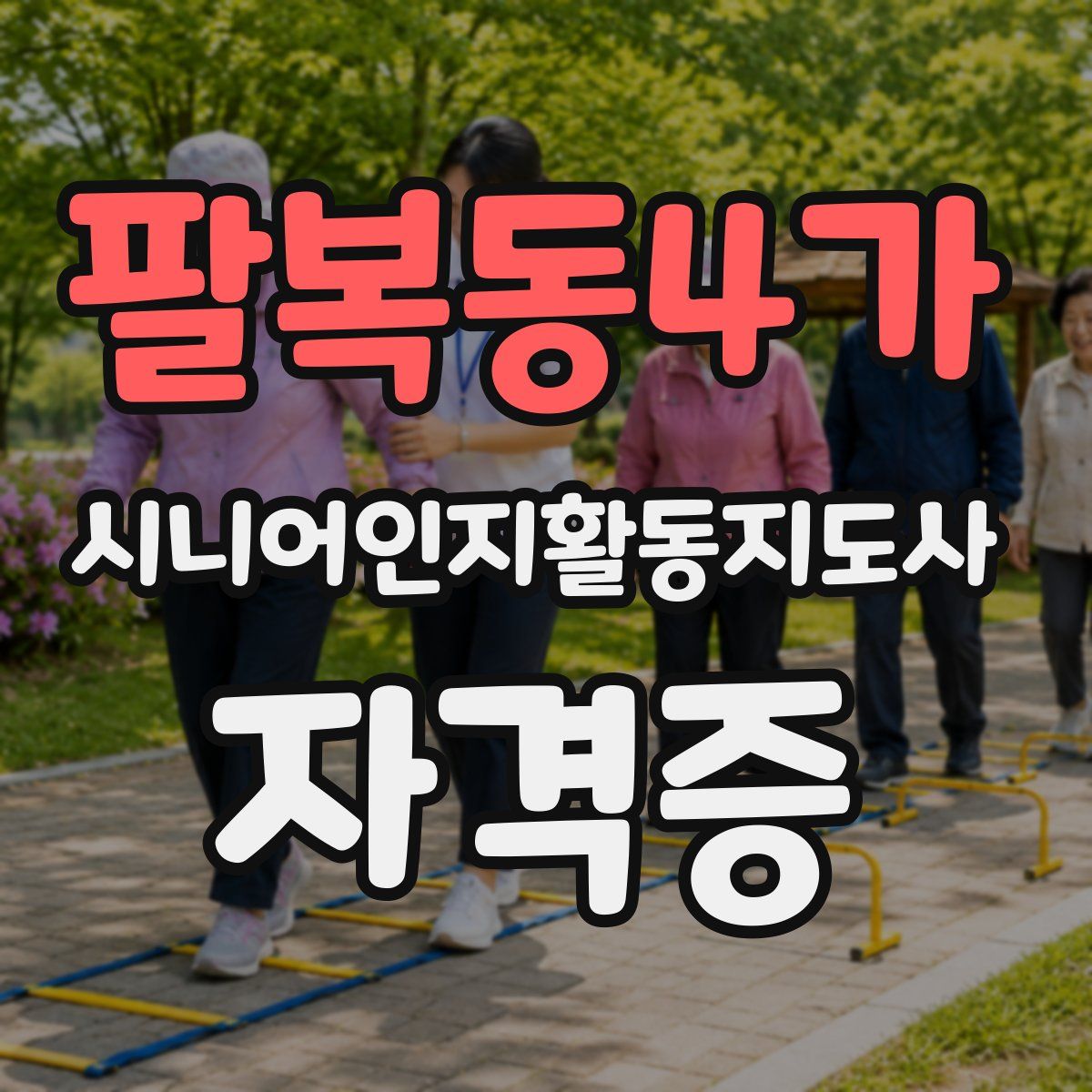 팔복동4가 시니어인지활동지도사 자격증