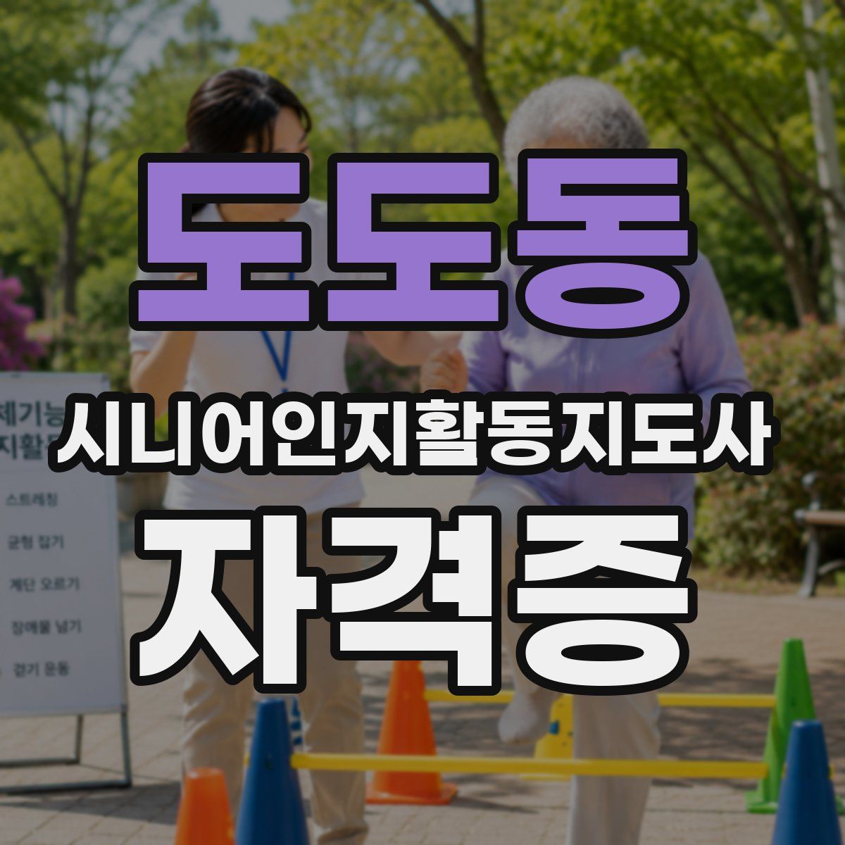 도도동 시니어인지활동지도사 자격증
