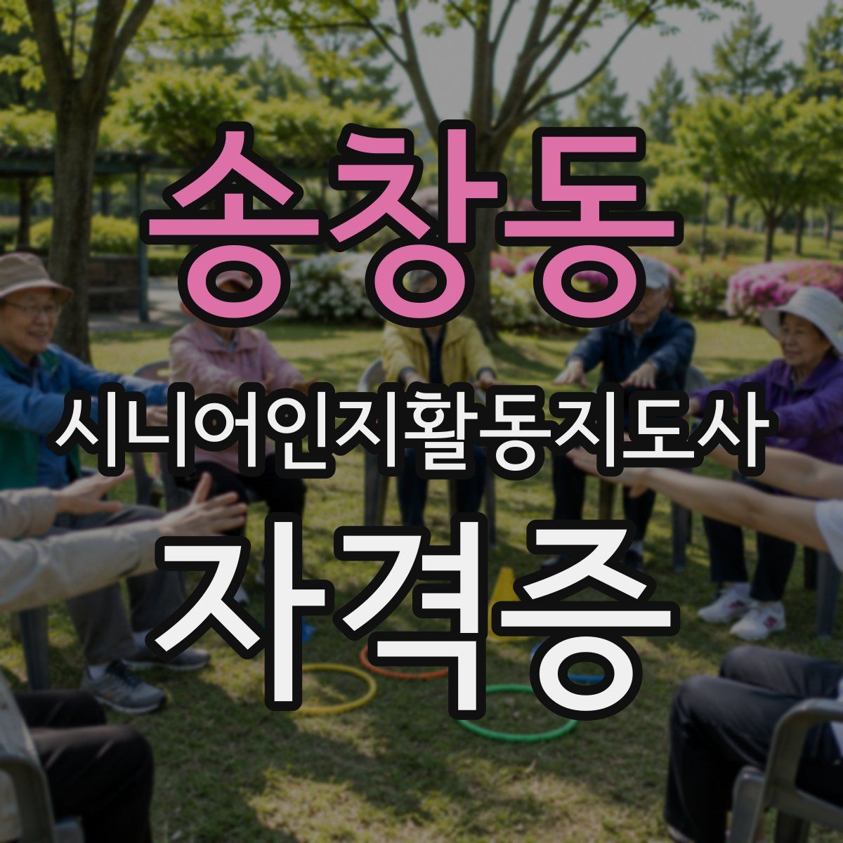 송창동 시니어인지활동지도사 자격증