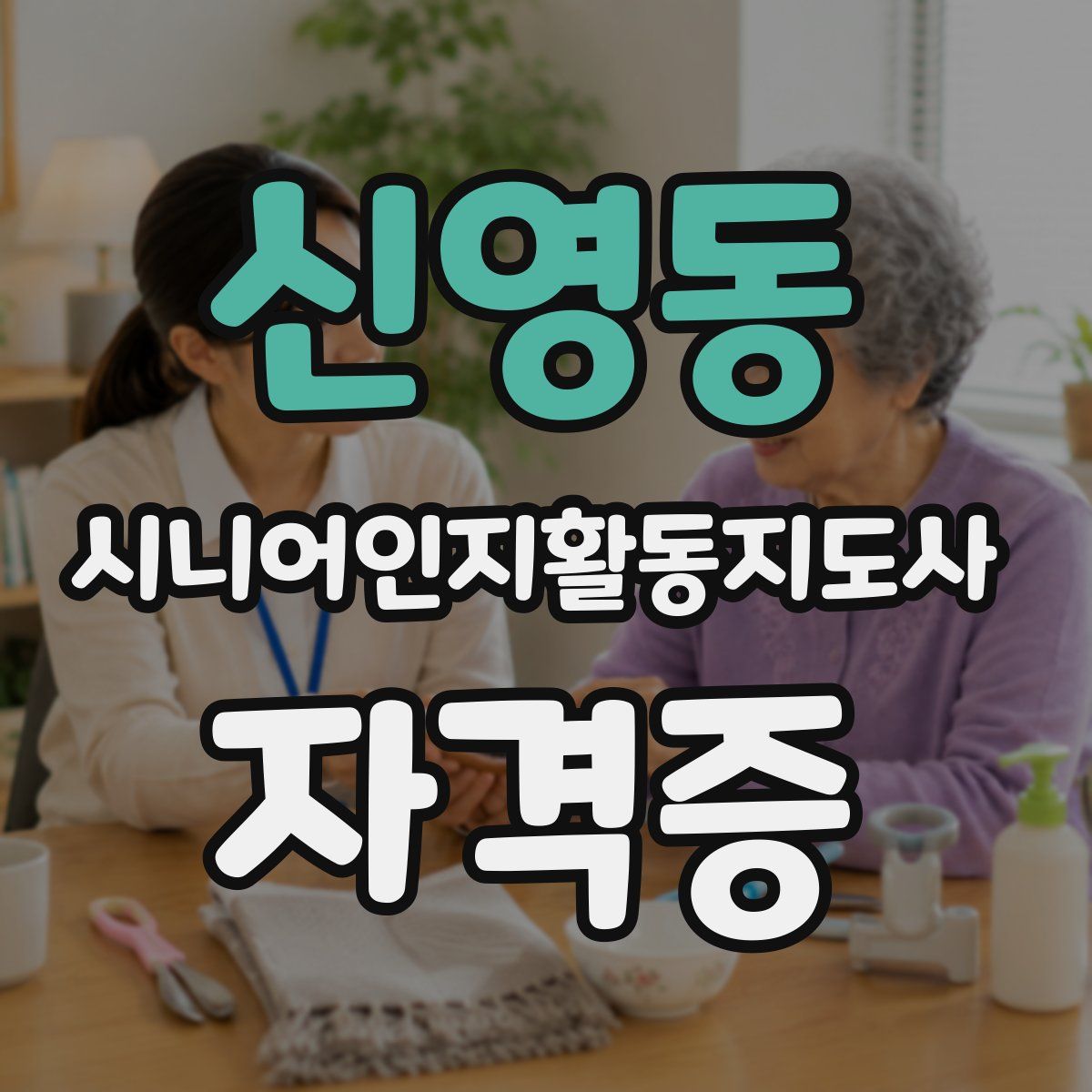 신영동 시니어인지활동지도사 자격증