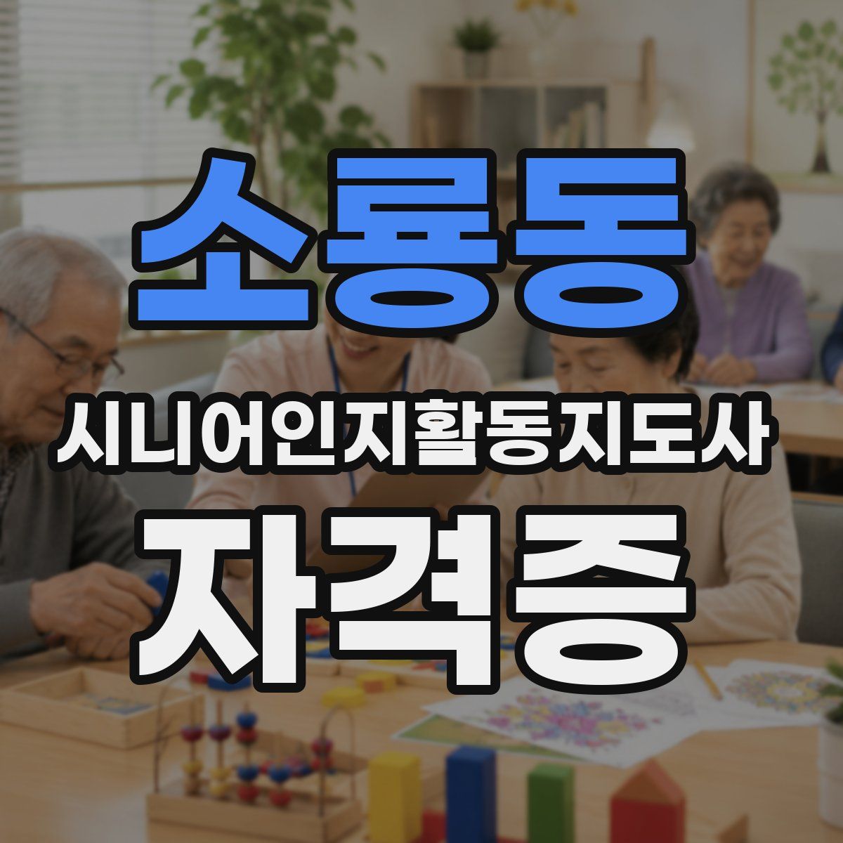소룡동 시니어인지활동지도사 자격증