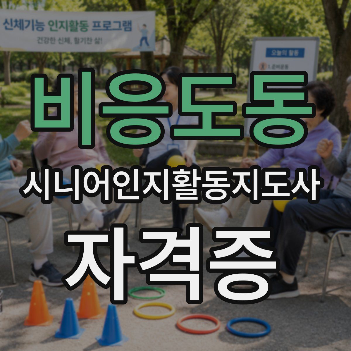 비응도동 시니어인지활동지도사 자격증