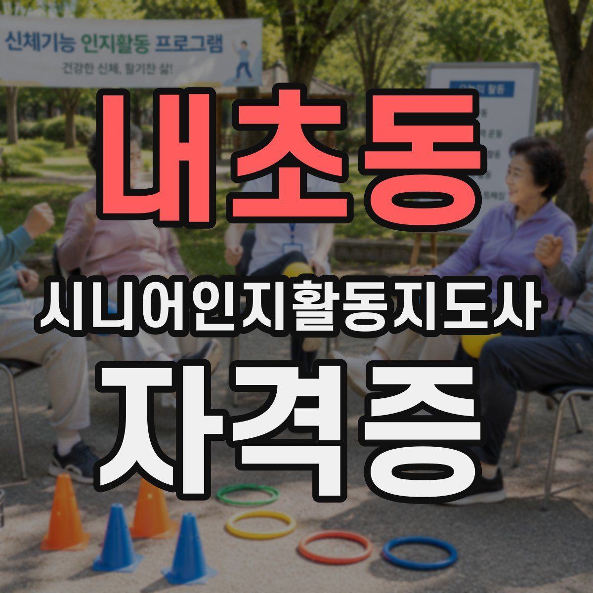 내초동 시니어인지활동지도사 자격증