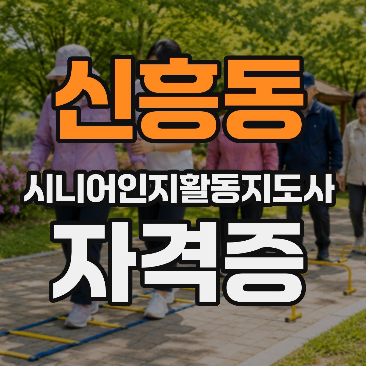 신흥동 시니어인지활동지도사 자격증