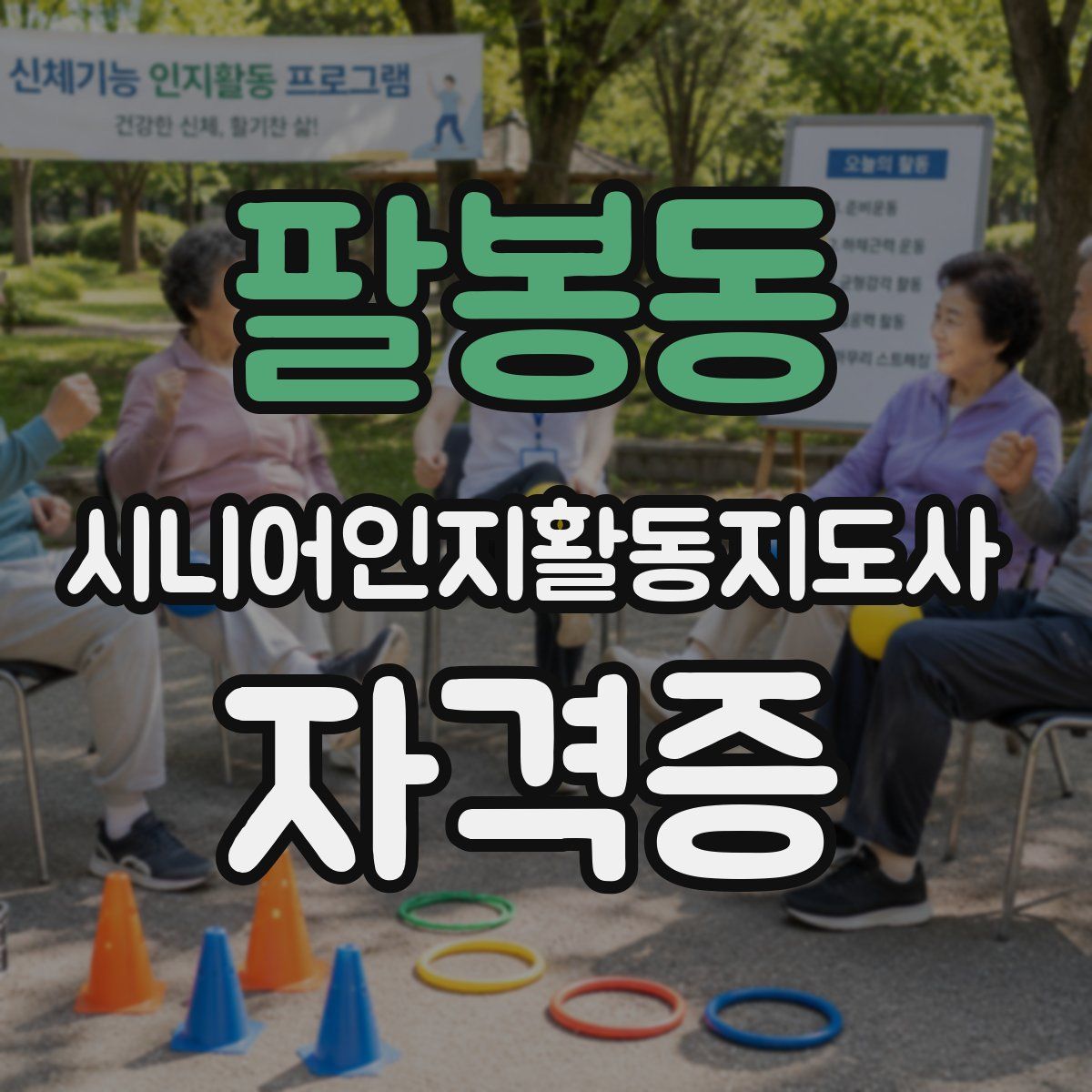 팔봉동 시니어인지활동지도사 자격증