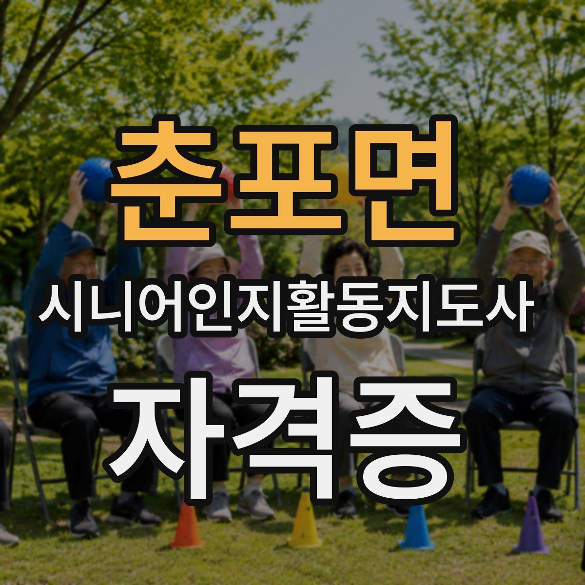 춘포면 시니어인지활동지도사 자격증