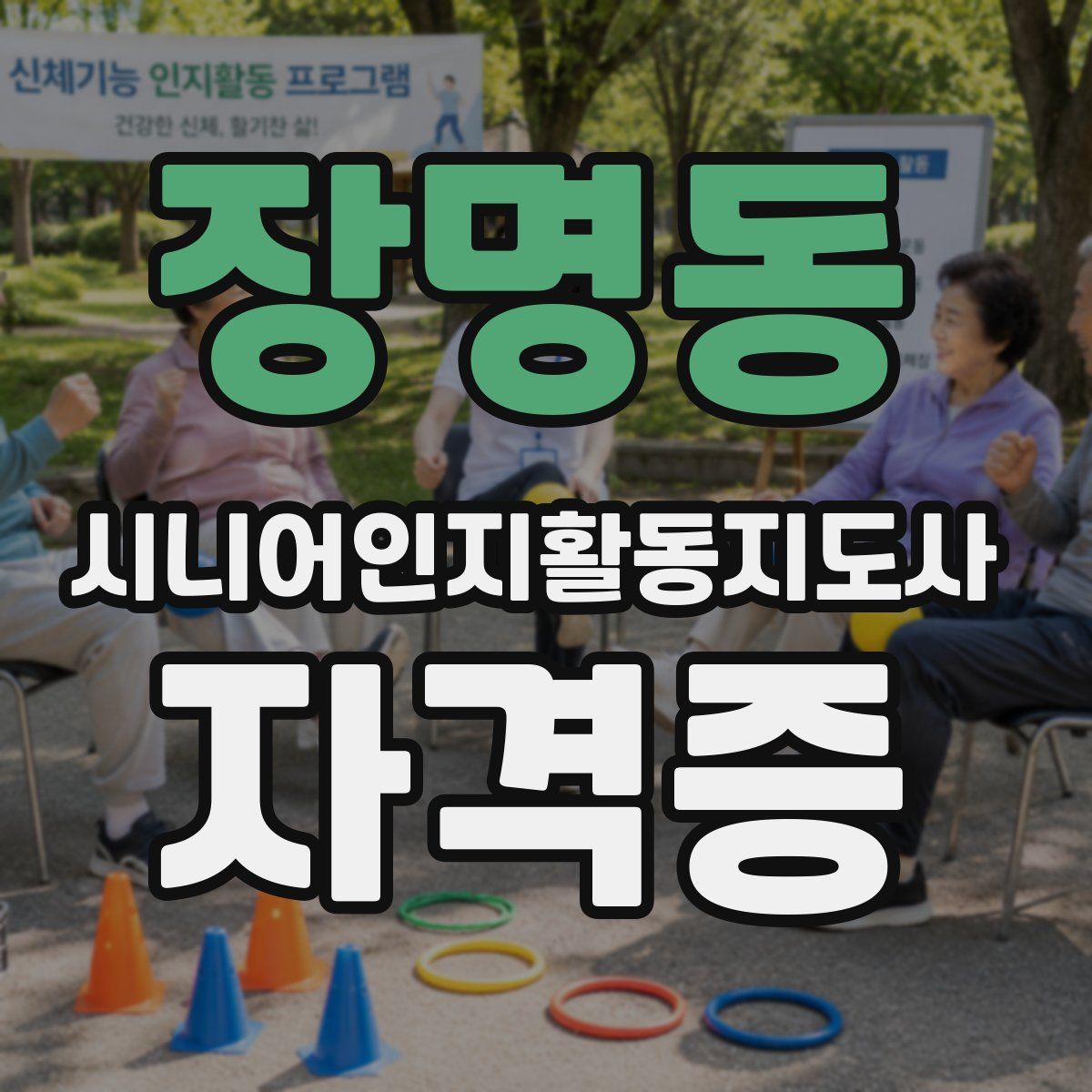 장명동 시니어인지활동지도사 자격증