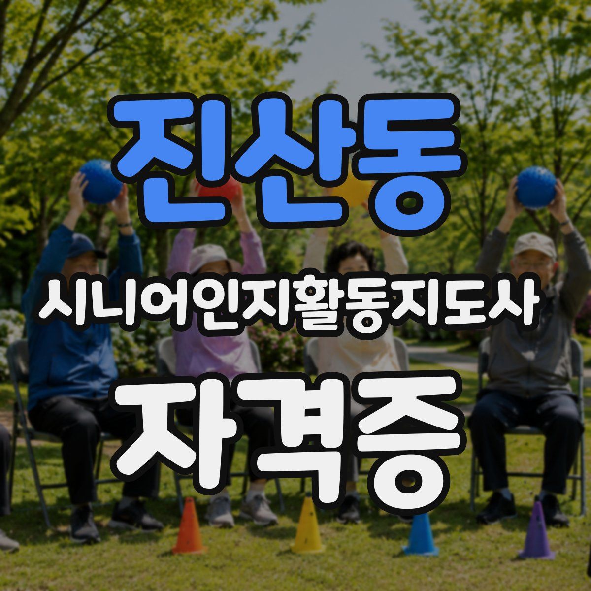 진산동 시니어인지활동지도사 자격증