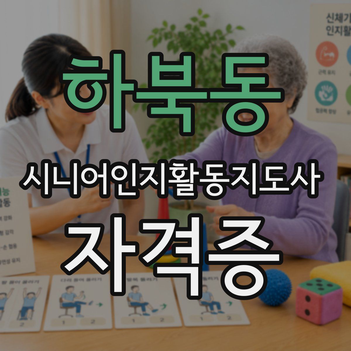 하북동 시니어인지활동지도사 자격증