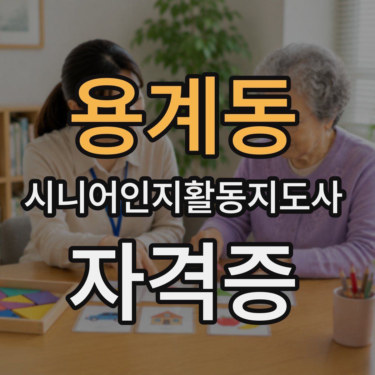 용계동 시니어인지활동지도사 자격증