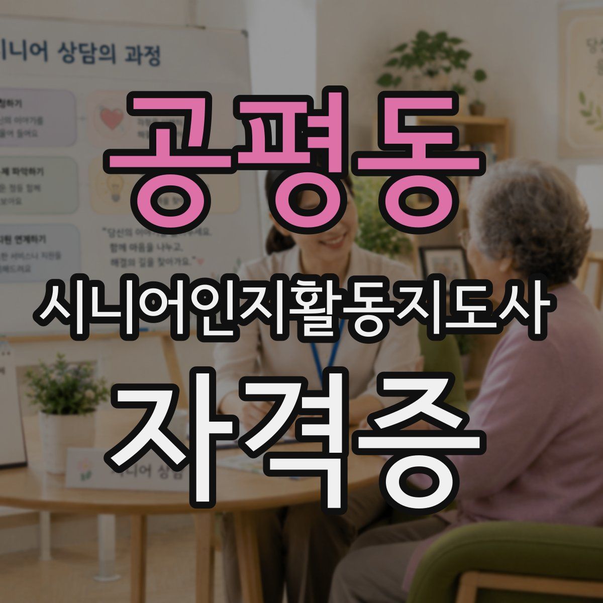 공평동 시니어인지활동지도사 자격증